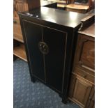 BLACK HALL CABINET