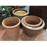 QTY. OF TERRACOTTA PLANTERS