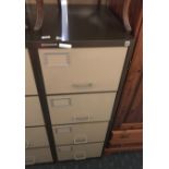 4 DRAWER METAL FILING CABINET WITH KEY