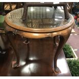 BERGERE GLASS TOP TABLE