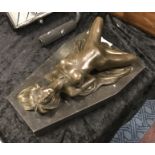 BRONZE LAYING NUDE