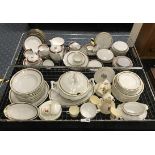 TWO TRAYS OF CHINA