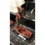 BRONZE GOBLIN IN BOAT