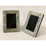 PAIR STERLING SILVER ART NOUVEAU FRAMES