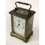 BRASS CARRIAGE CLOCK