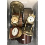 SIX OLD CLOCKS