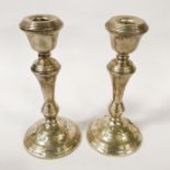 PAIR OF HM SILVER CANDLESTICKS