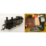 TRI-ANG RAILWAY SET & PAIR OF BINOCULARS - ASK FOR LOCO