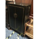 BLACK HALL CABINET