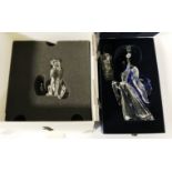TWO SWAROVSKI CRYSTAL BOXED FIGURES - BOTH HAVE SLIGHT DAMAGE BUT EASILY REPAIRED