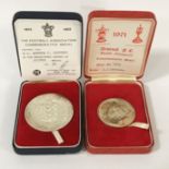 FOOTBALL ASSOCIATION DOUBLE CHAMPIONS COMMEMORATIVE MEDAL IN SILVER