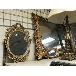 3 ORNATE MIRRORS