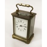 BRASS CARRIAGE CLOCK