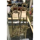 PAIR BRASS EASELS