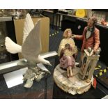 LLADRO GULL & CAPO DI MONTE HAIR DRESSER