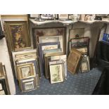 COLLECTION FRAMED PRINTS & PAINTINGS