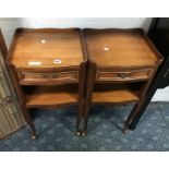 PAIR OF FRENCH BEDSIDE CHESTS