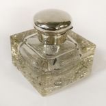 HM SILVER INKWELL