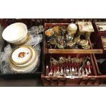 COLLECTORS PLATES,CUTLERY & ONYX ITEMS