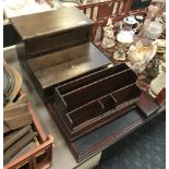 SHOE POLISH BOX, LETTER RACK & WRITING PAD