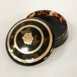 PILL BOX WITH GOLD INLAY