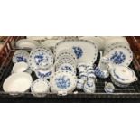 KRAUTHEIM ''RIALTO'' GERMAN BLUE & WHITE DINNER SERVICE