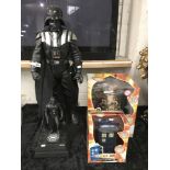 LARGE DARTH VADER & 1 SMALLER & DOCTOR WHO ITEMS