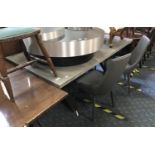 METAL TABLES & 4 CHAIRS