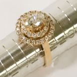 18CT GOLD DIAMOND RING - APPROX 1.5CT