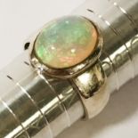 STERLING SILVER OPAL RING