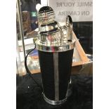 SILVER PLATE GOLF BAG COCKTAIL SHAKER