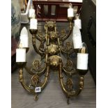 4 BRASS SCONCES