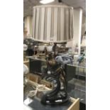 LARGE ART DECO STYLE FEMALE FIGURE LAMP