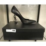 LADIES YSL HEELED COURT SHOES SIZE 5