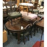 VICTORIAN TABLE & 8 CHAIRS