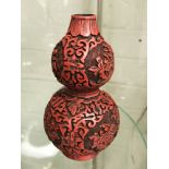 RED CHINESE VASE