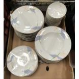 ALUMINIA FAIENCE PART DINNER SERVICE - BLUE ORCHID