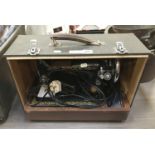 CASED SINGER SEWING MACHINE