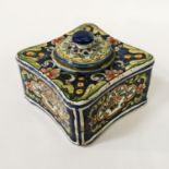 HAND PAINTED INKWELL - FRENCH