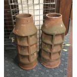 PAIR OF VINTAGE CHIMNEY POTS