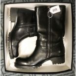 BLACK DESIGNER BOOTS- SIZE 5 (38)