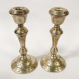 PAIR OF HM SILVER CANDLESTICKS