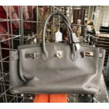 GREY DESIGNER BAG WITH DUST BAG