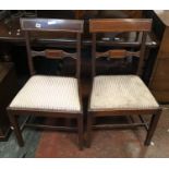 PAIR OF INLAID CHAIRS