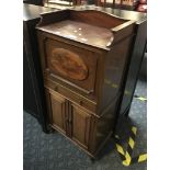 SLIMLINE MAHOGANY SECRETAIRE