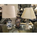 THREE TABLE LAMPS