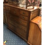 MAHOGANY EIGHT DRAWER CHEST