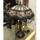 LARGE ORNATE TIFFANY STYLE TABLE LAMP