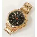 ROSE GOLD PLATED BULOVA WATCH WITH PAPERS