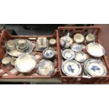 TWO TRAYS BLUE & WHITE - ROYAL DOULTON